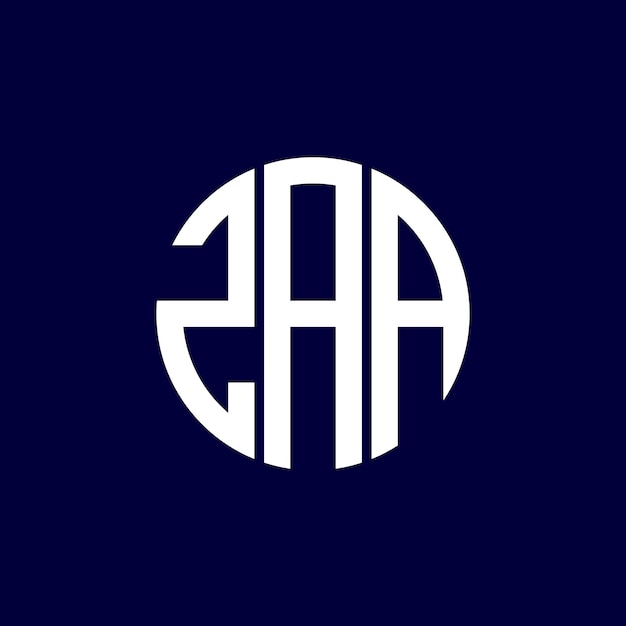 Diseño del logotipo del círculo zaa