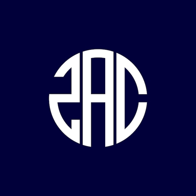 Diseño del logotipo del círculo zac