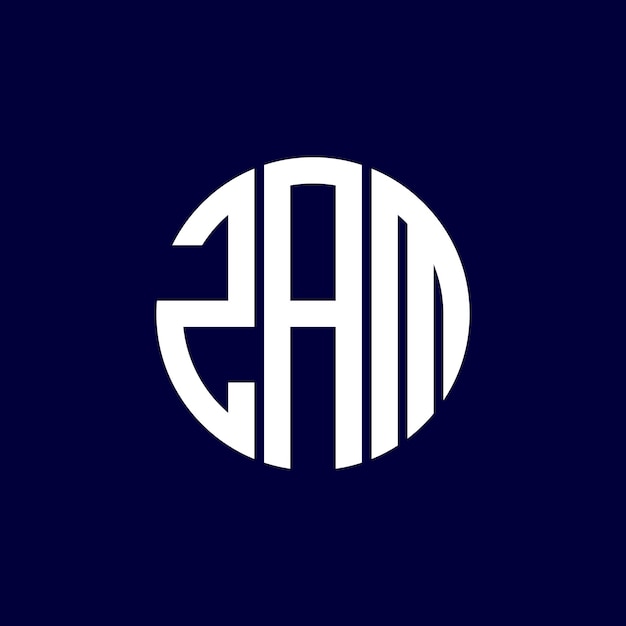Diseño del logotipo del círculo zam