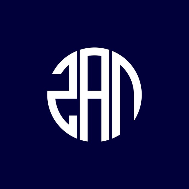 diseño del logotipo del círculo zan