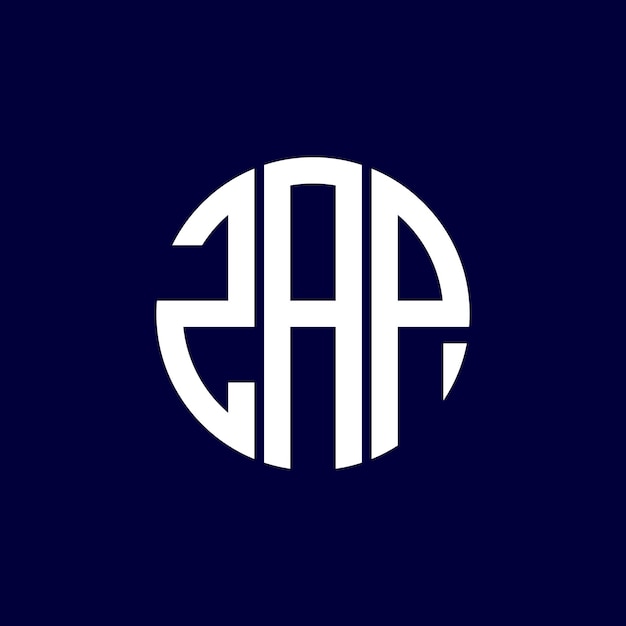 diseño del logotipo del círculo zap