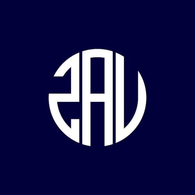 Diseño del logotipo del círculo zau