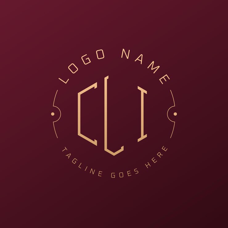 Vector diseño de logotipo de cli de lujo letra elegante cli monograma logotipo minimalista poligono cli modelo de diseño de logotipo