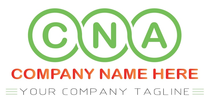 Vector diseño del logotipo de la cna