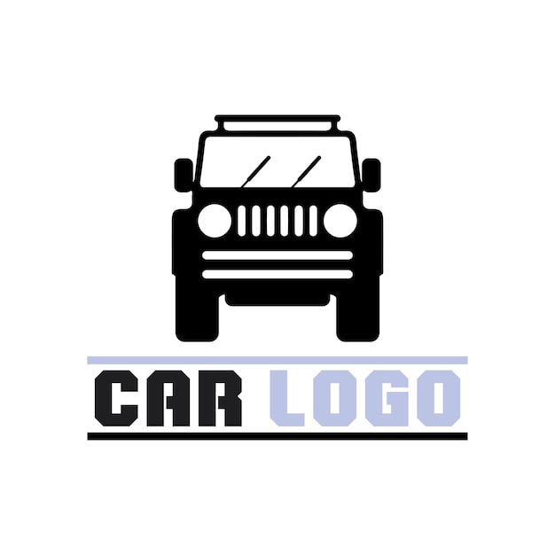 Diseño de logotipo de coche automático con silueta de icono de vehículo de coche deportivo conceptualPlantilla de diseño de ilustración vectorial