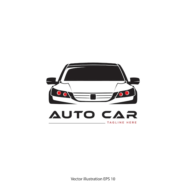 Diseño de logotipo de coche de estilo automático con ilustración de vector de concepto deportivo