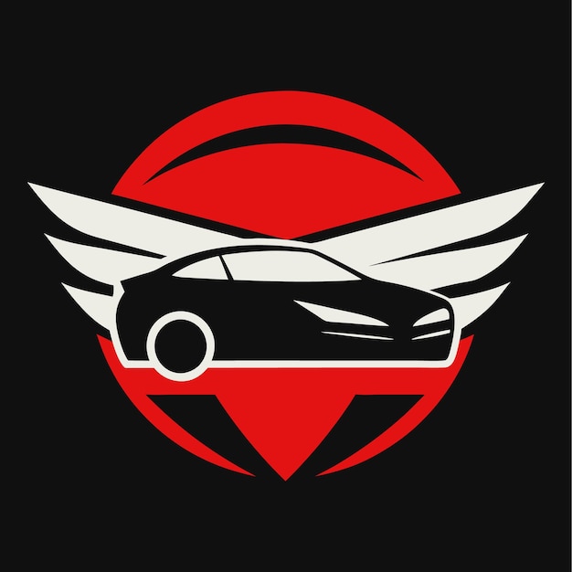 Diseño del logotipo del coche vectorial