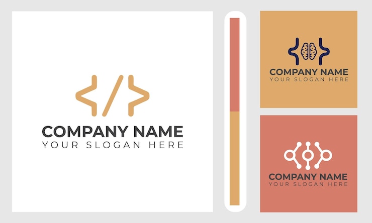 Vector diseño de logotipo de codificación