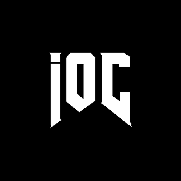 Diseño del logotipo del COI para una empresa de tecnología Diseño del logó del COI combinación de colores blanco y negro