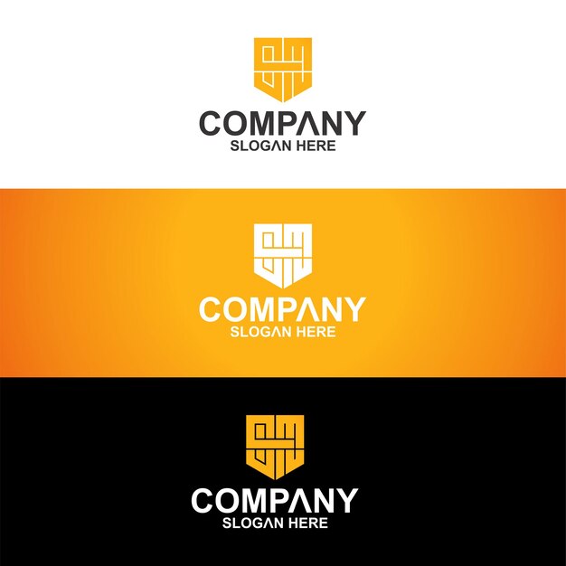 Diseño de logotipo de colección de monogramas Premium Vector premium
