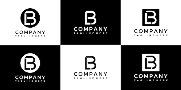 diseño de logotipo de colección de monogramas