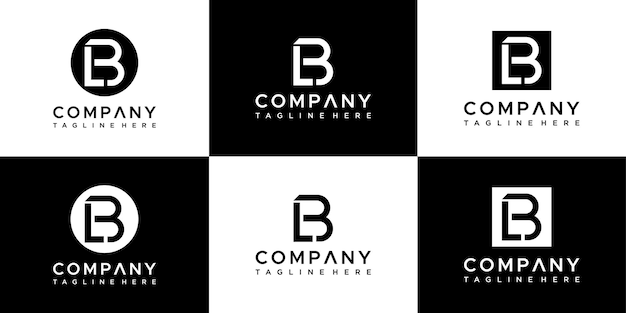 Diseño de logotipo de colección de monogramas