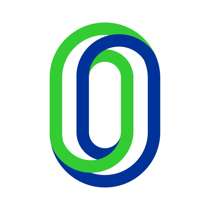 Vector diseño de logotipo en color moderno de línea web