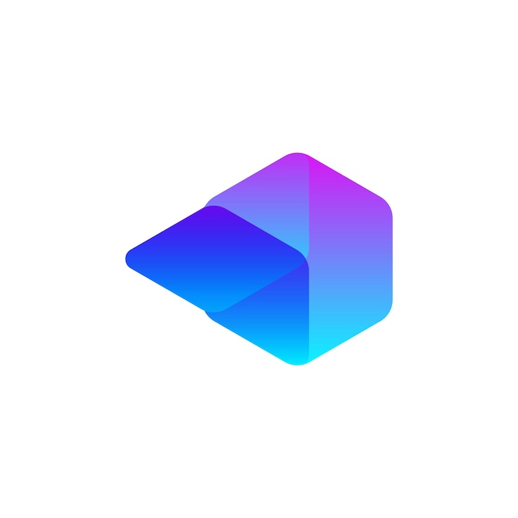 Vector diseño de logotipo colorido diamante