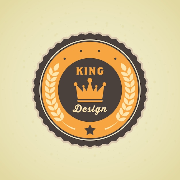 Vector diseño de logotipo colorido vintage hipster