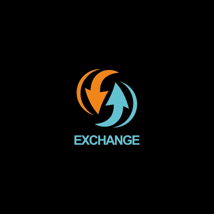 Vector diseño del logotipo comercial de la flecha circular