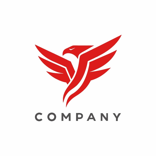 Diseño del logotipo comercial plano minimalista de Eagale