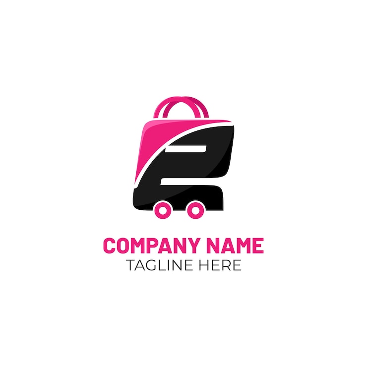 Vector diseño de logotipo de comercio electrónico idea y concepto de logotipo de tienda en línea vectorial logotipo vectorial para venta de comercio electrónico