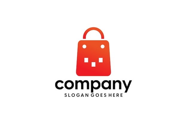 Diseño de logotipo de comercio electrónico moderno abstracto creativo