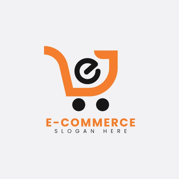 Vector diseño de logotipo de comercio electrónico moderno abstracto plantilla de logotipo de bolsa de compras degradado colorido
