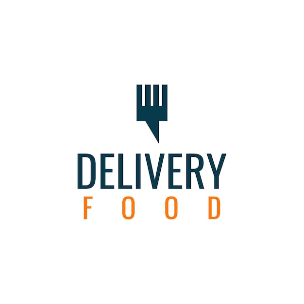 Diseño de logotipo de comida de entrega