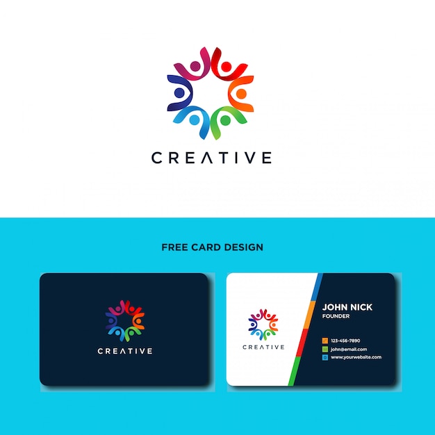 Vector diseño de logotipo de community people care