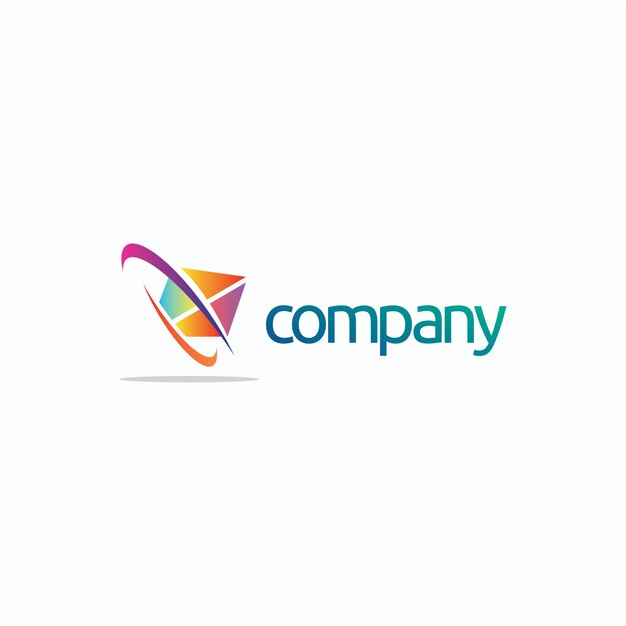 Diseño del logotipo de la compañía Arte vectorial colorido