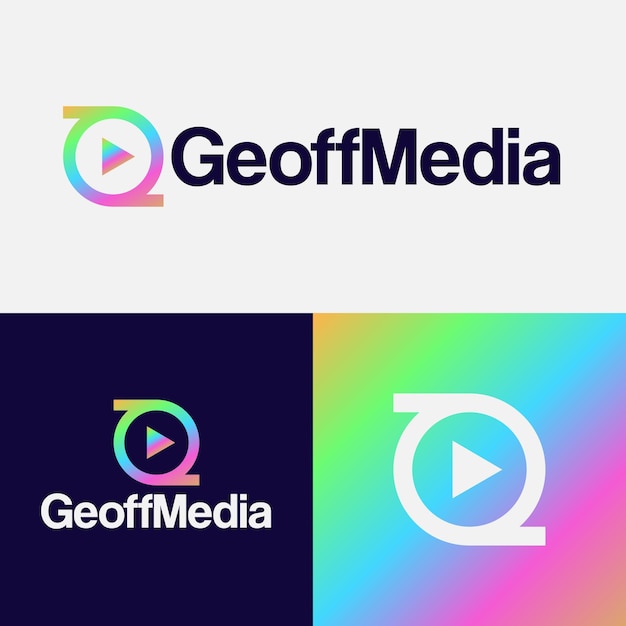 Diseño de logotipo de la compañía de medios diseño de logotipo para el vector y la plantilla de diseño de logotipio de la empresa de medios