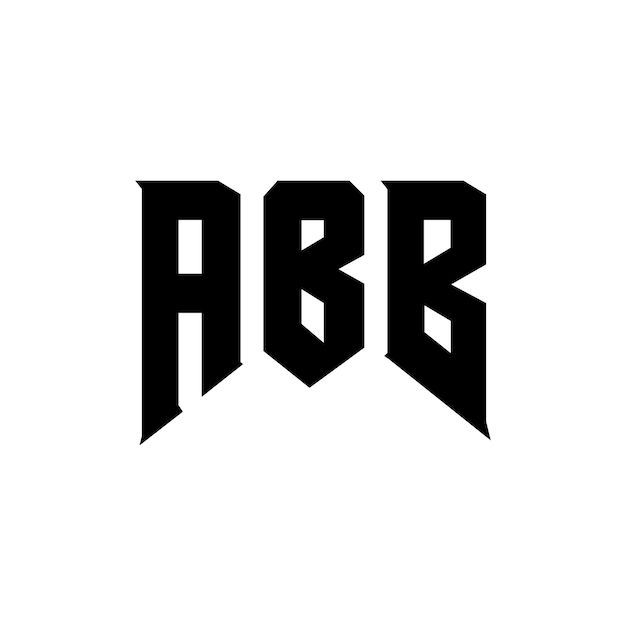 Diseño del logotipo de la compañía de tecnología ABB: combinación de colores blanco y negro ABB: diseño del logotipo ABB: icono ABB: alfabeto ABB: tipografía ABB