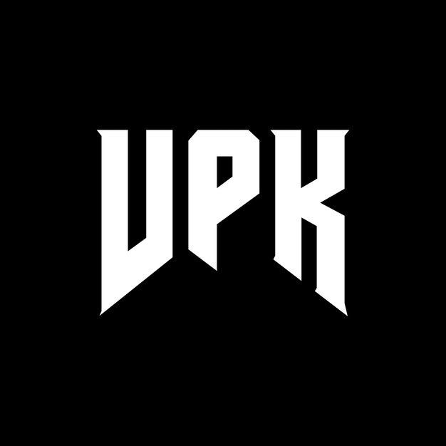 El diseño del logotipo de la compañía de tecnología VPK es una combinación de colores blanco y negro, el diseño del logotip de VPK es un vector de VPK, el diseño de la icona VPK es el diseño del tipografía VPK.