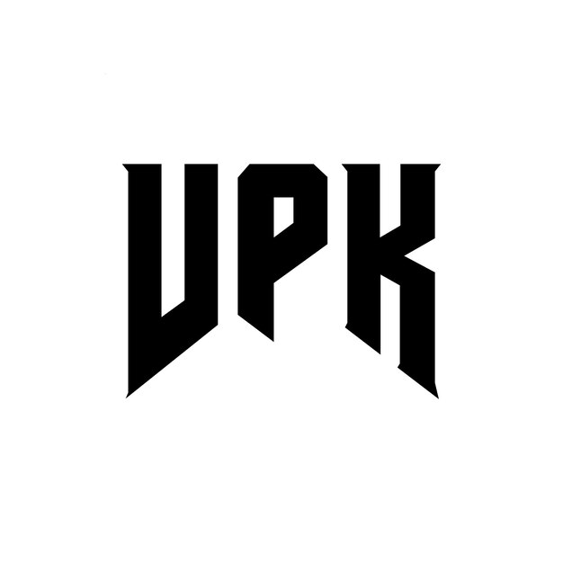 El diseño del logotipo de la compañía de tecnología VPK es una combinación de colores blanco y negro, el diseño del logotip de VPK es un vector de VPK, el diseño de la icona VPK es el diseño del tipografía VPK.