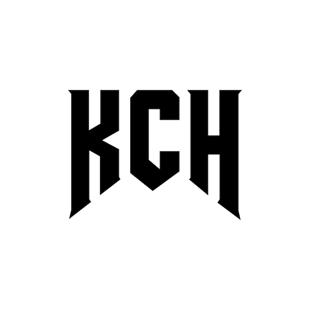 Diseño de logotipo de la compañía tecnológica KCH: combinación de colores blanco y negro KCH: diseño de logotipo KCH: icono KCH: alfabeto KCH: tipografía KCH: logotipo KCh: diseño de KCH: símbolo KCH: ícono KCH: carácter KCH: letra KCH.