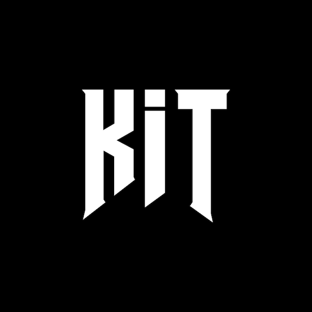 Diseño del logotipo de la compañía tecnológica KIT: combinación de colores blanco y negro KIT: diseño de logotipo KIT: icono KIT: alfabeto KIT: tipografía KIT: logotipo KITS: diseño de KIT: símbolo KIT: ícono KIT: letra KIT: tipo KIT.
