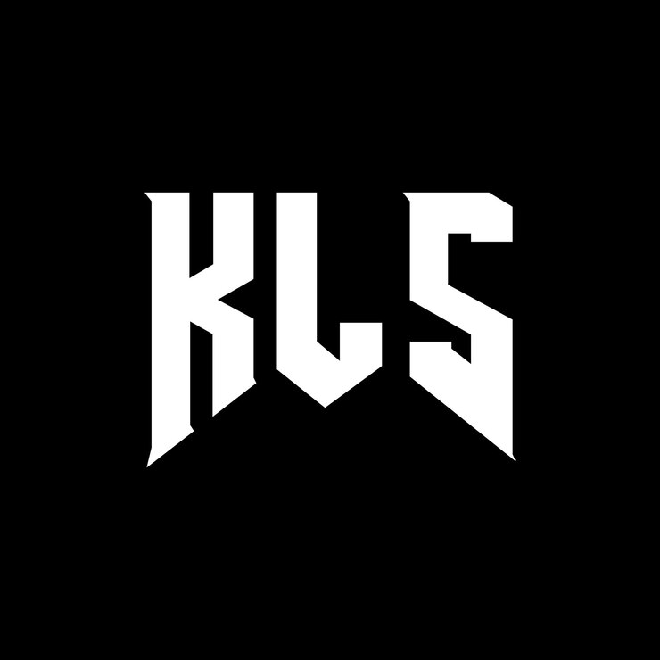 Vector diseño de logotipo de la compañía tecnológica kls: combinación de colores blanco y negro kls logotipo kls vector kls diseño kls icono kls alfabeto kls tipografía diseño de logotipo