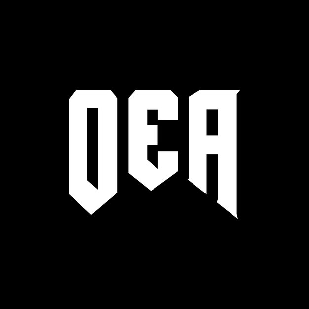 Diseño del logotipo de la compañía tecnológica OEA: combinación de colores blanco y negro OEA: diseño del logotipo OEA: icono OEA: alfabeto OEA: tipografía OEA
