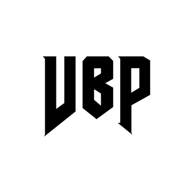 Diseño de logotipo de la compañía tecnológica VBP: combinación de colores blanco y negro VBP: diseño de logotipo VBP: icono VBP: alfabeto VBP: tipografía VBP