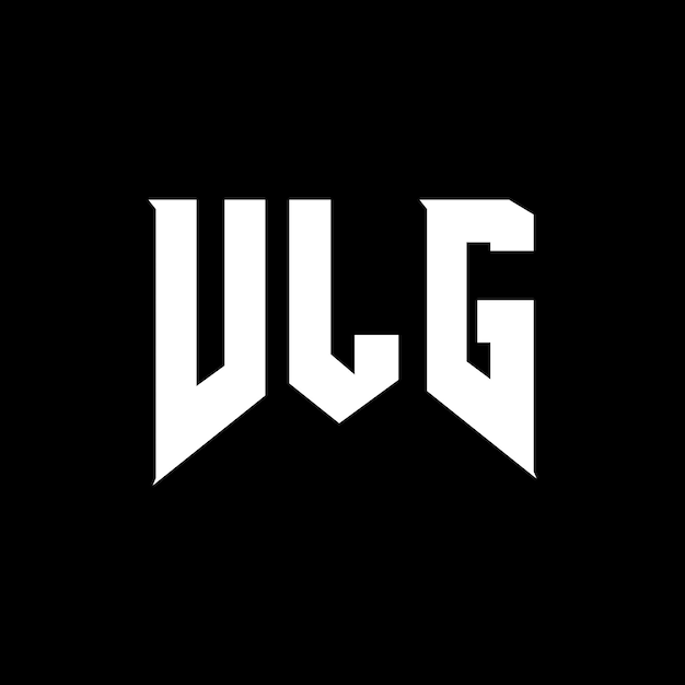 Diseño de logotipo de la compañía tecnológica VLG: combinación de colores blanco y negro VLG: diseño de logotipo VLG: icono VLG: alfabeto VLG: tipografía