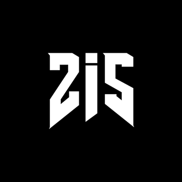 Diseño del logotipo de la compañía tecnológica ZIS: combinación de colores blanco y negro ZIS logotipo ZIS vector ZIS diseño ZIS icono ZIS alfabeto ZIS tipografía diseño del logotipo