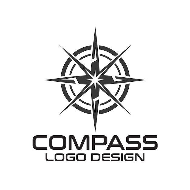 Diseño del logotipo de compass vector