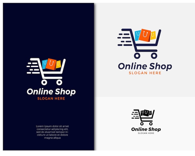 Diseño de logotipo de compras en línea