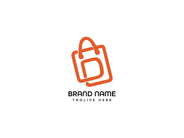 diseño de logotipo de compras de negocios modernos