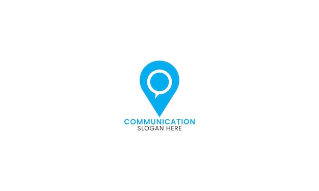 Diseño del logotipo de la comunicación de burbujas premium