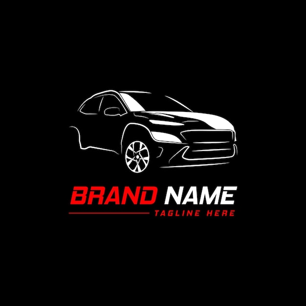 Diseño del logotipo del concepto Car Garage Premium