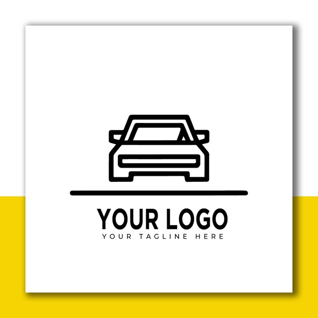 Diseño del logotipo del concepto Car Garage Premium