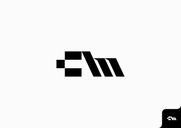 Diseño de logotipo con concepto minimalista plano
