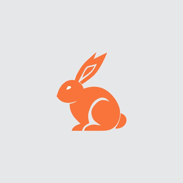 diseño de logotipo de conejo