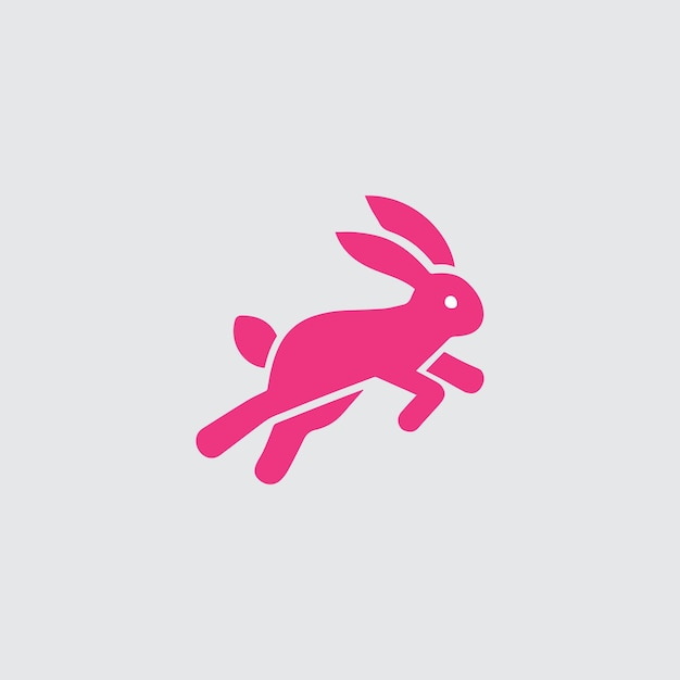 diseño de logotipo de conejo