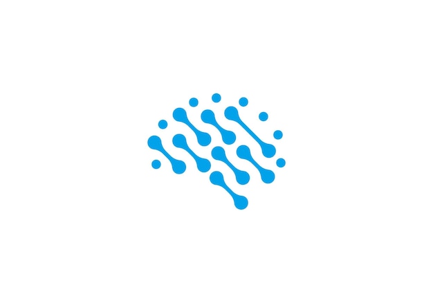 Diseño de logotipo de conexión neuronal Plantilla de icono de inteligencia de innovación de cerebro humano