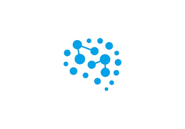 Diseño de logotipo de conexión neuronal Plantilla de icono de inteligencia de innovación de cerebro humano