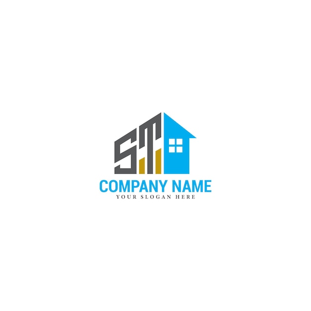 Diseño del logotipo de la construcción y los bienes raíces